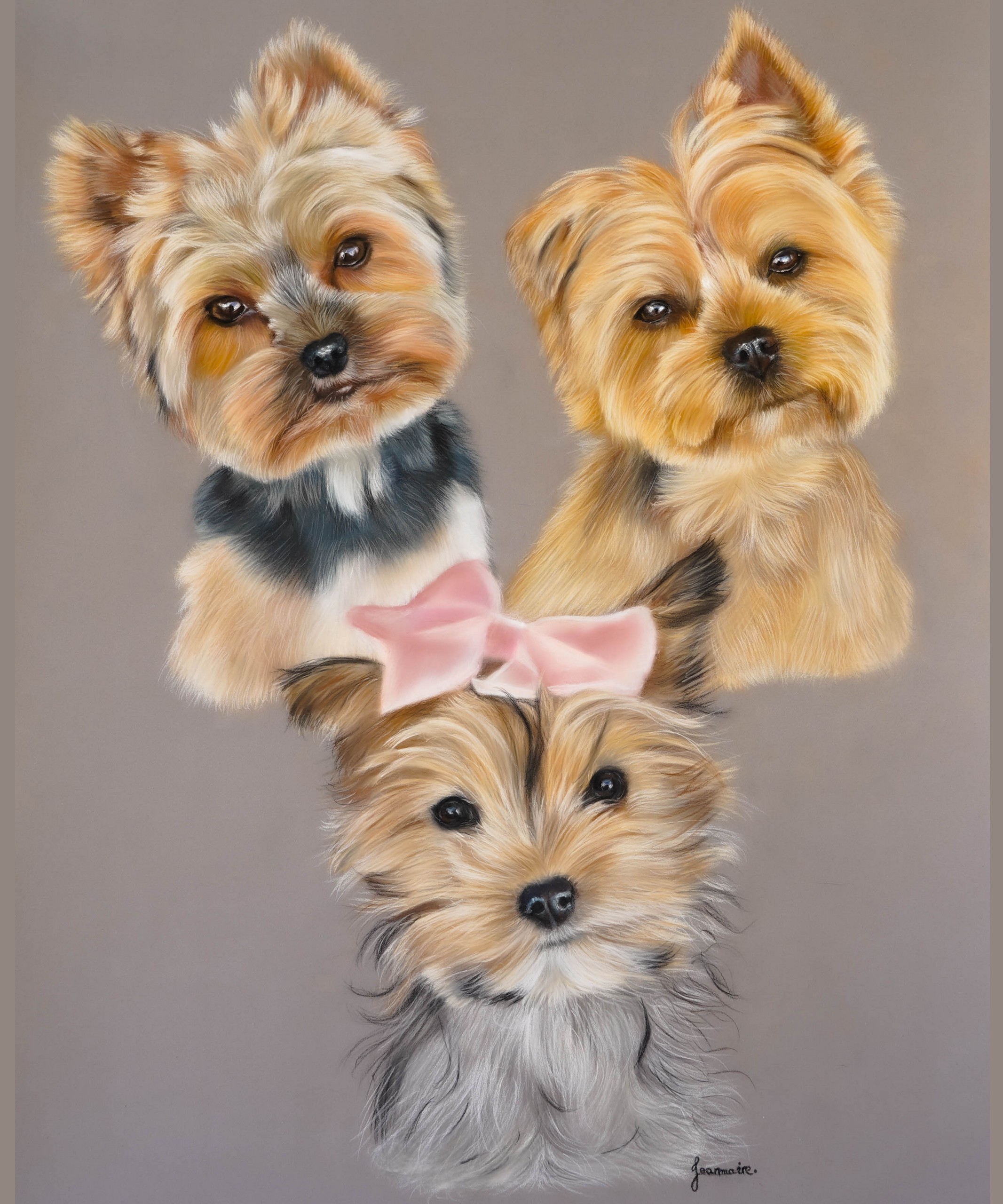 Yorkshire pastel portrait